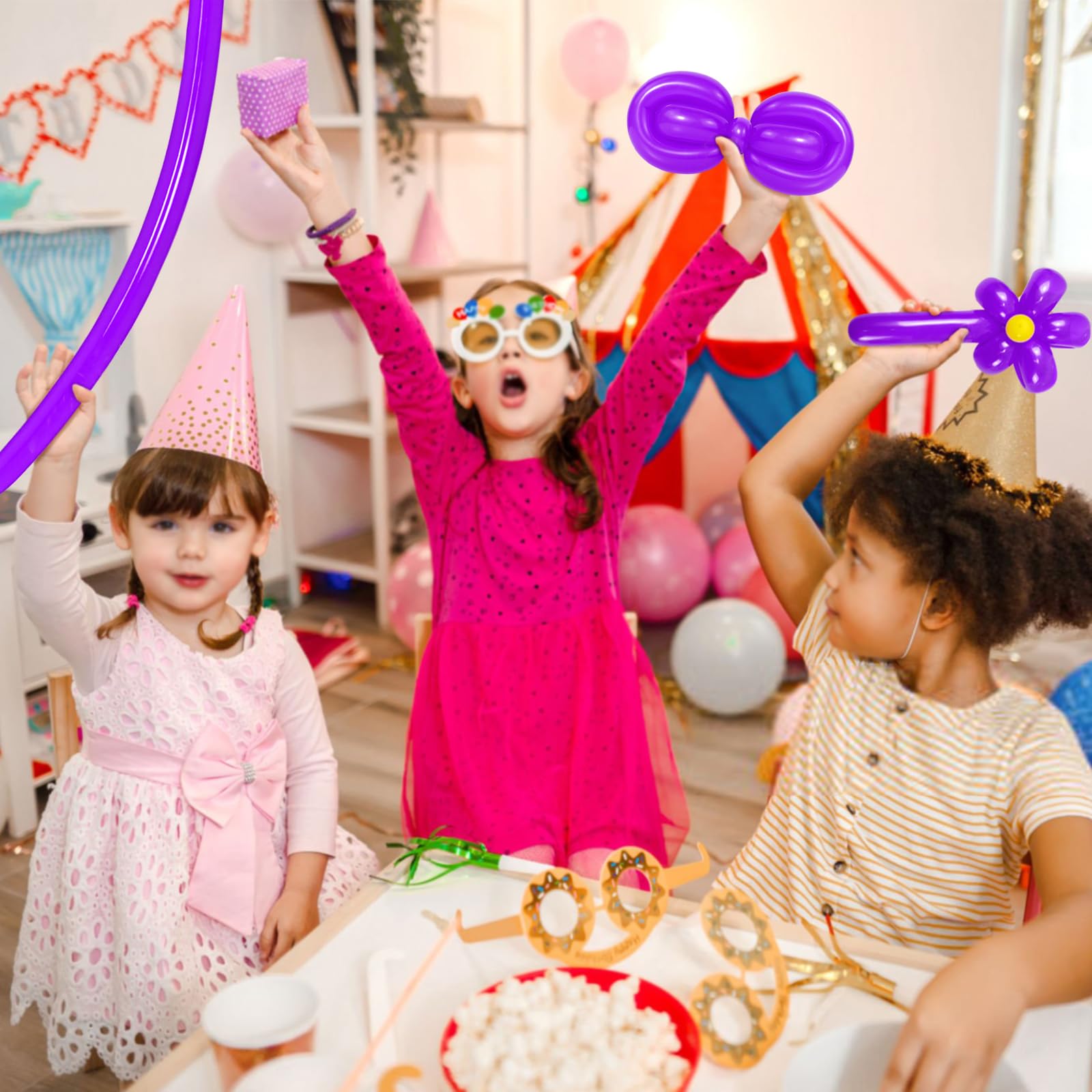 Amazon.com: LXZFCRG 260 Balloons Purple Long Balloon for Balloon